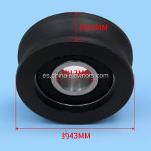 3201.05.0026 43 mm Roller de percha 43*16*6201 de Wittur Selcom